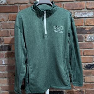MSU Spartans Green Quarter-Zip Pullover